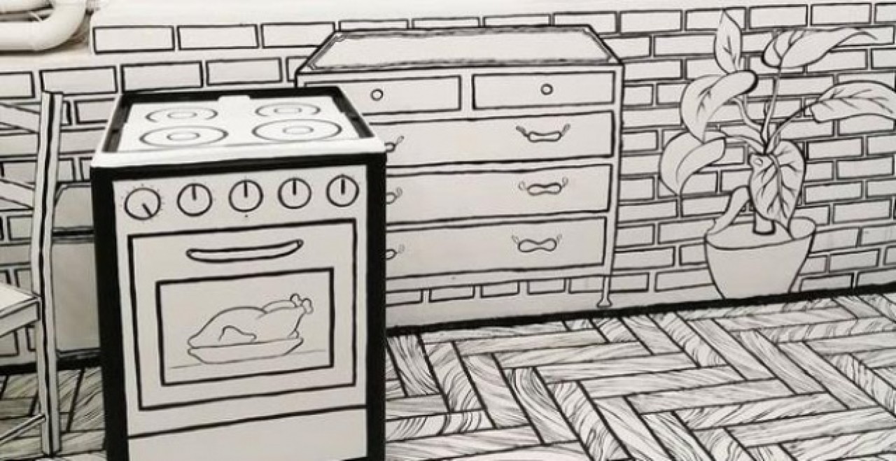 10 kilo boya kullanıldı! Bu kafeye gidenin gerçeklik algısı altüst oluyor 1