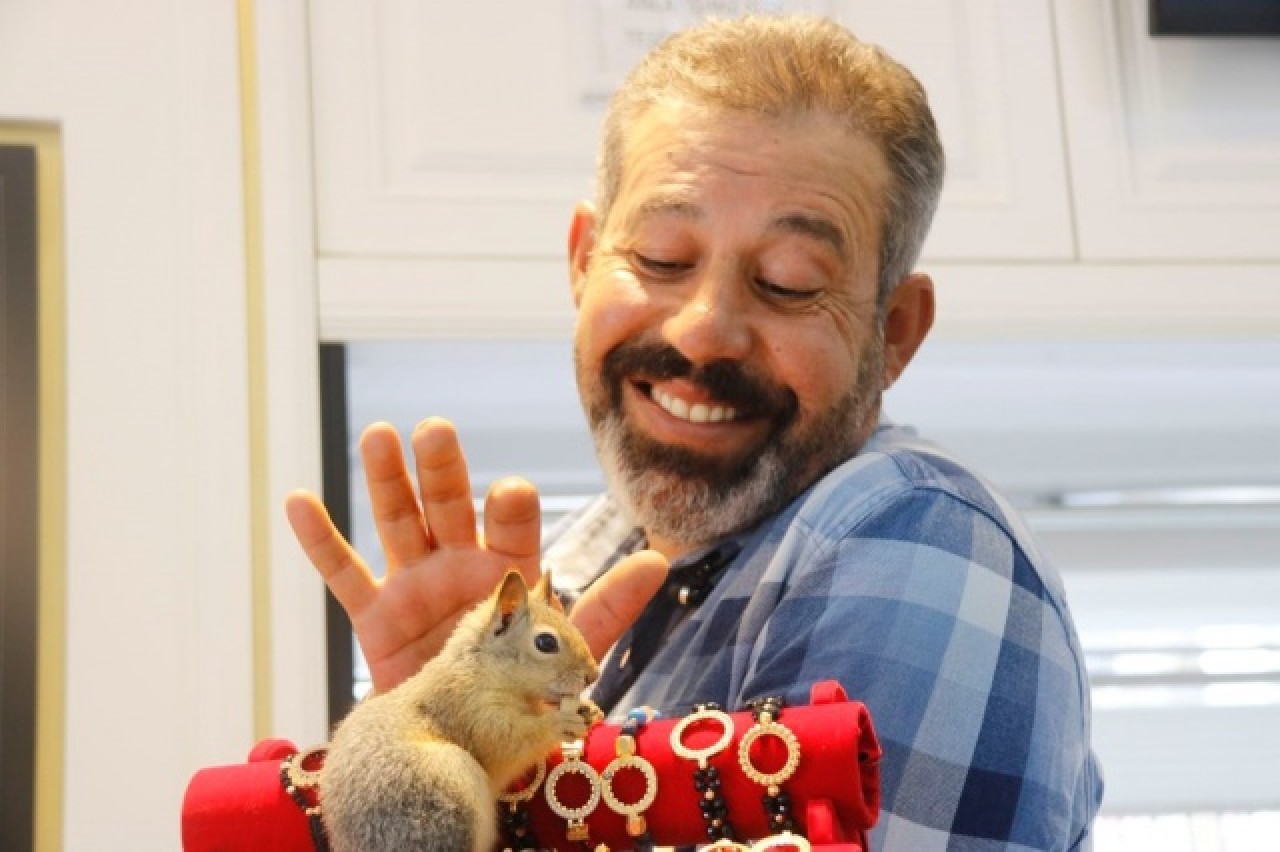 Binlerce liralık kasayı sincap koruyor 3