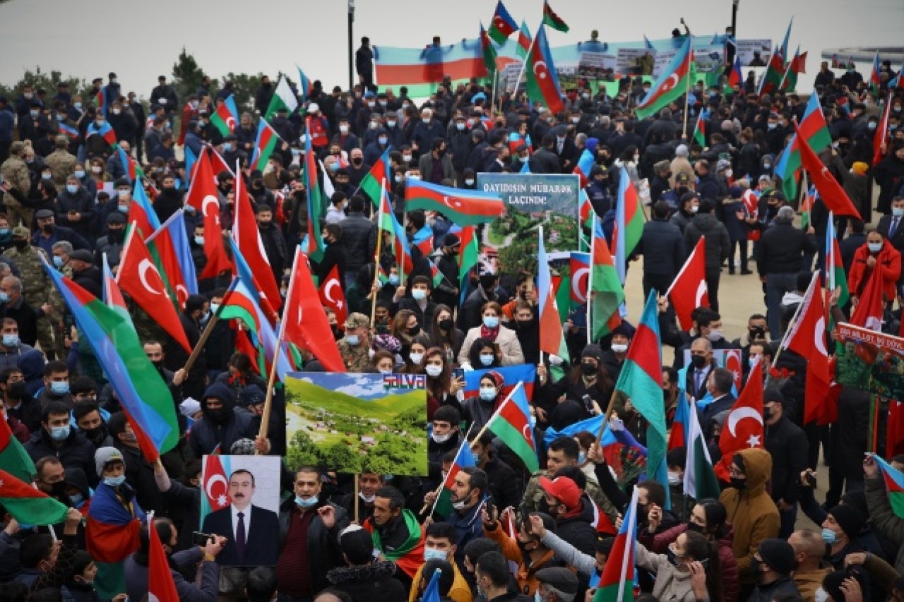 Azerbaycanlılar,  Laçın'ın işgalden kurtuluşunu kutluyor 21