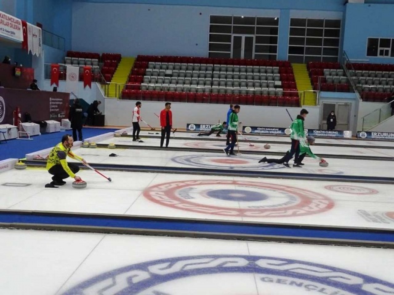 Erzurum'da "Esra Çakmur Curling 2. Lig Müsabakaları" başladı 4