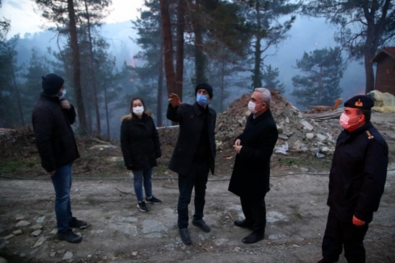 Kastamonu'da orman yangını mahalleye sıçradı 5