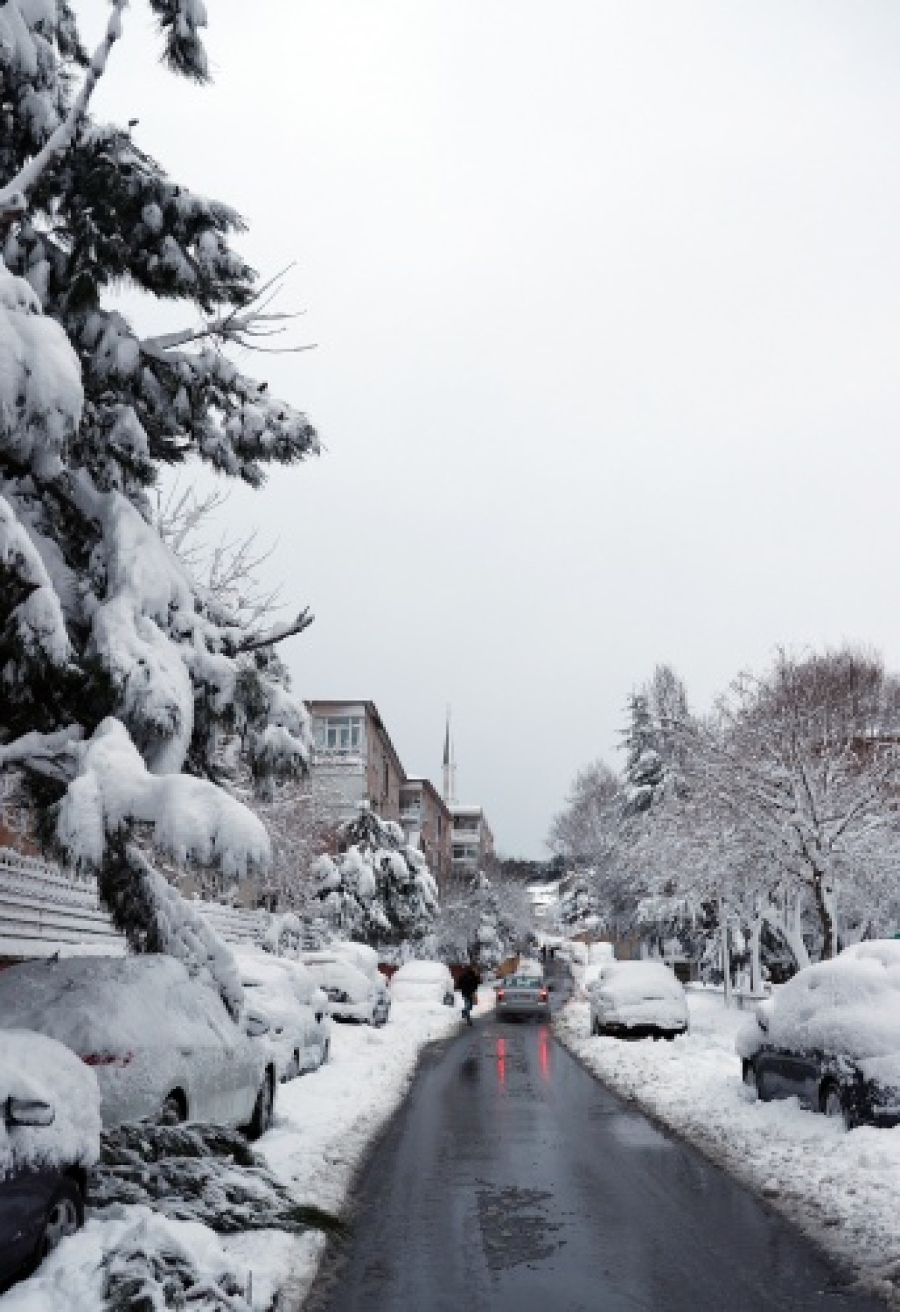 İstanbul beyaza büründü 5