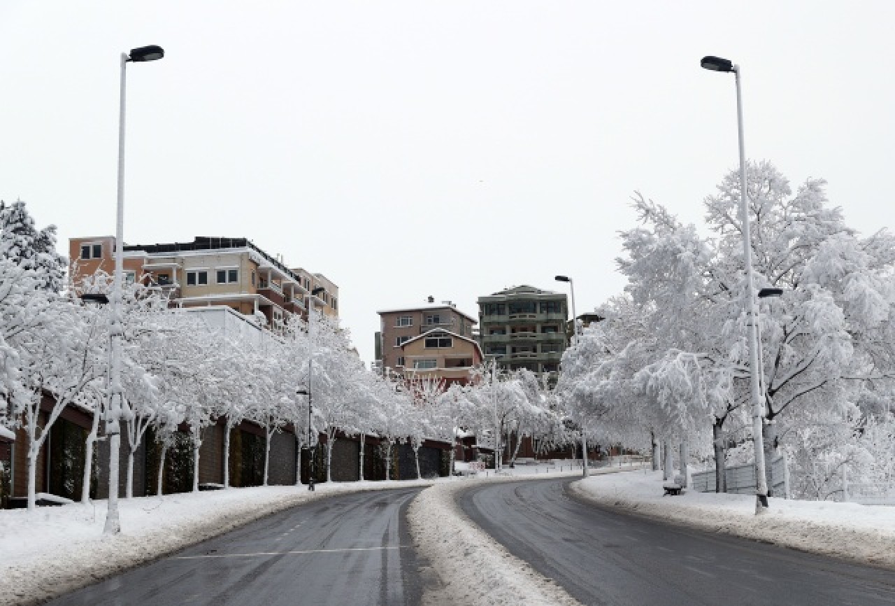 İstanbul beyaza büründü 11