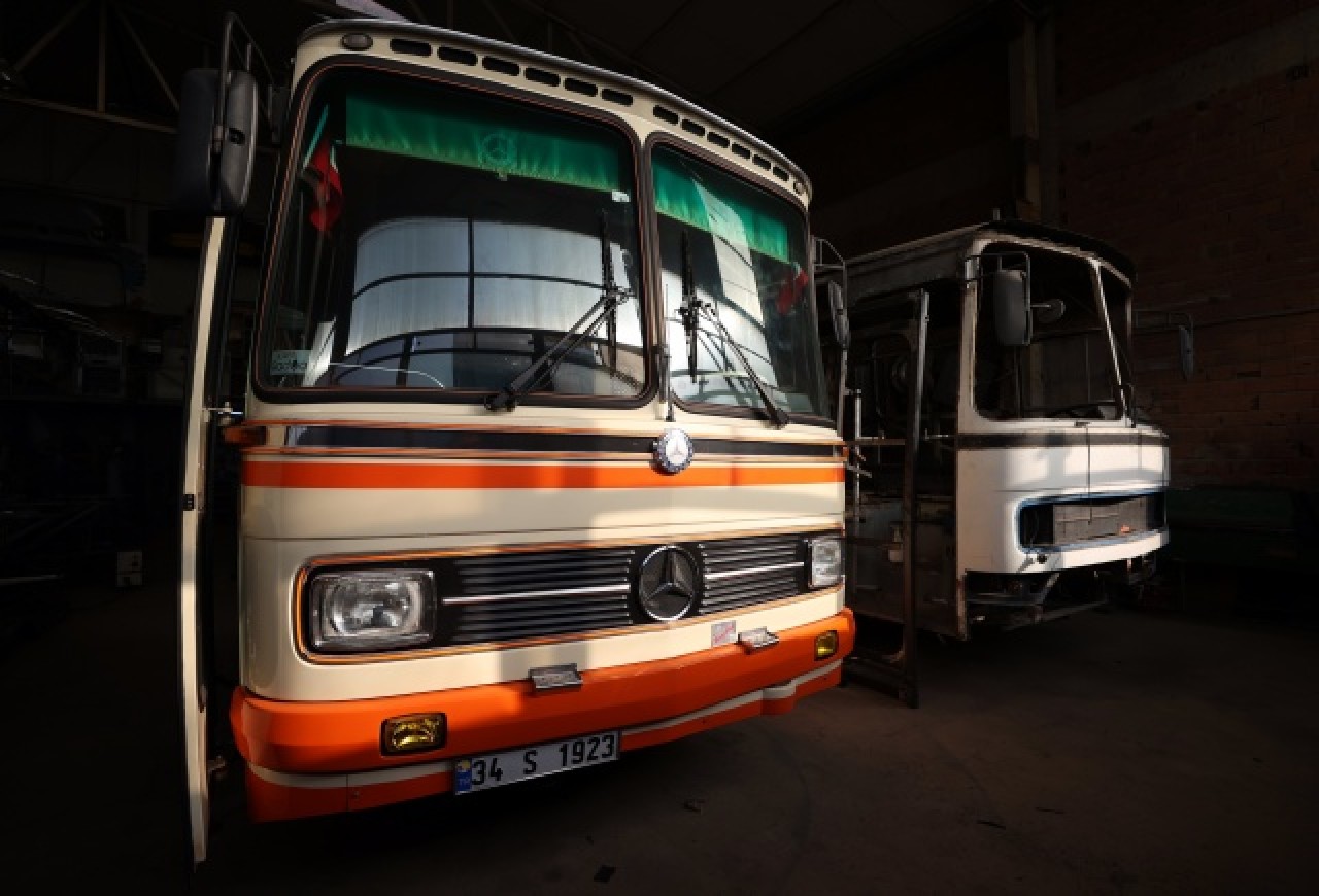 Eski otobüslere usta ellerden nostaljik dokunuş 3