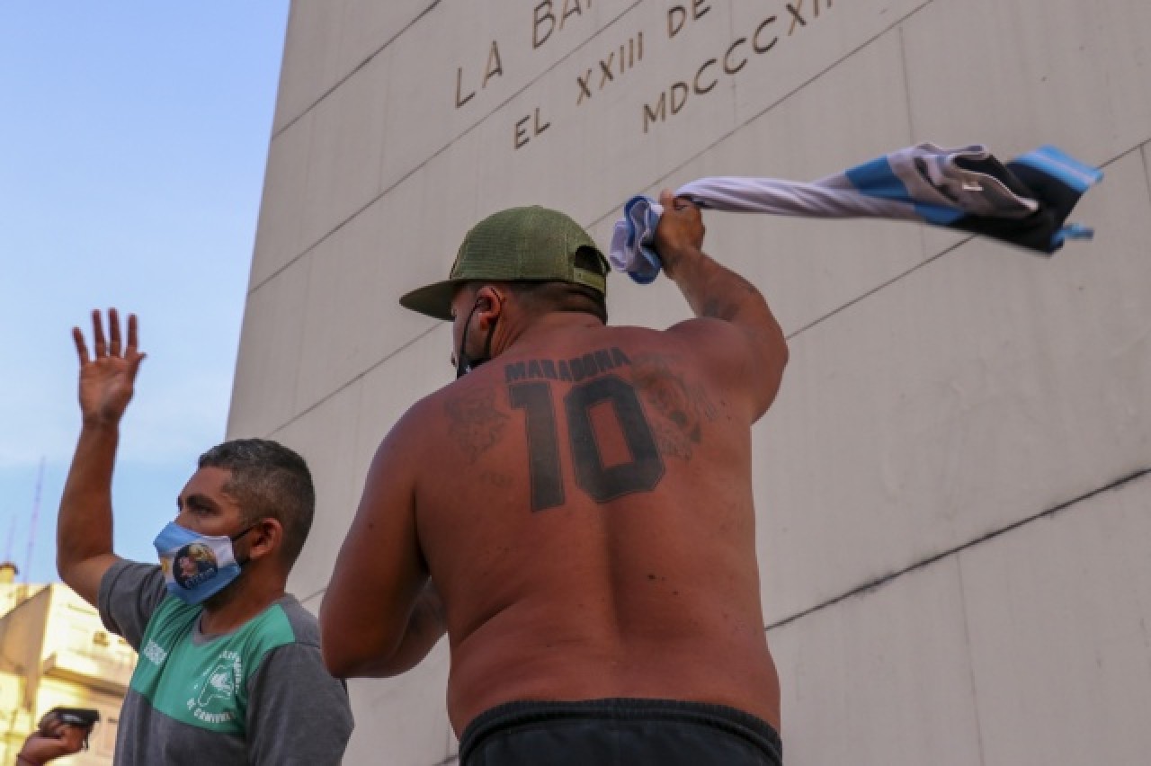 "Maradona'nın öldürüldüğü" iddiasıyla gösteri düzenlendi 2