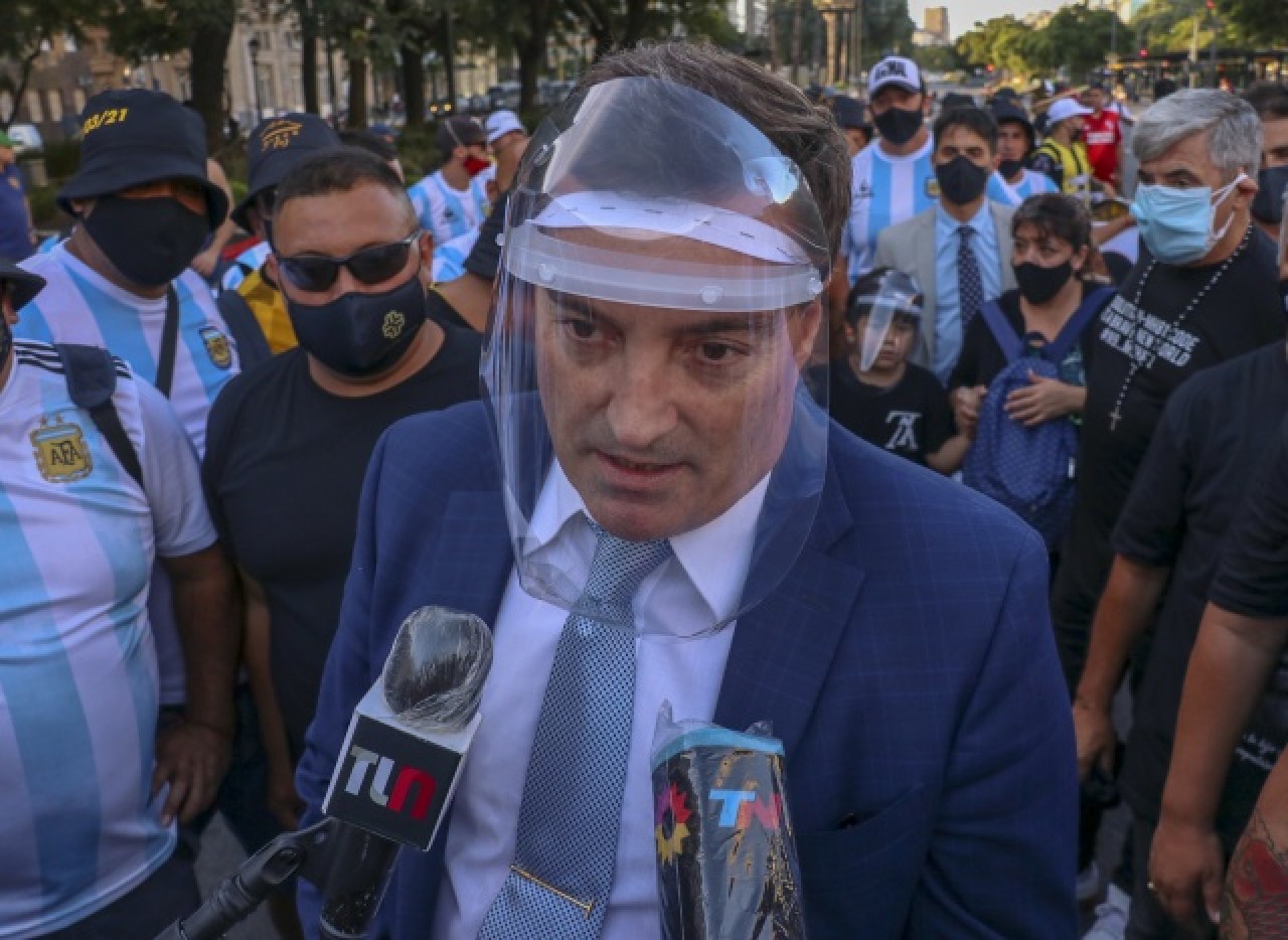 "Maradona'nın öldürüldüğü" iddiasıyla gösteri düzenlendi 22