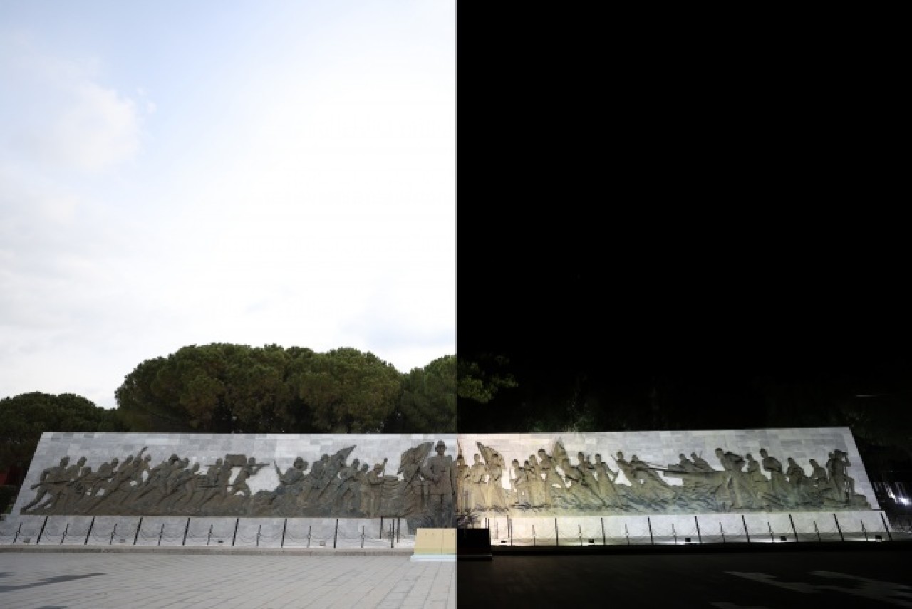 Çanakkale Şehitler Abidesi'nde gece-gündüz aynı karede 8