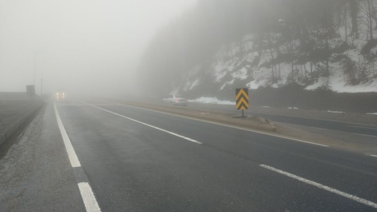 Bolu Dağı'nda sis ve yağmur 3