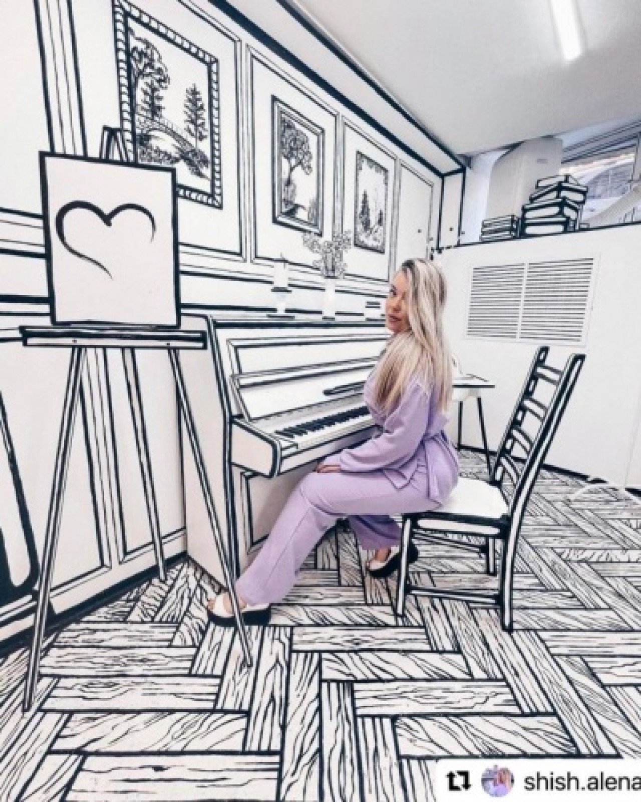 10 kilo boya kullanıldı! Bu kafeye gidenin gerçeklik algısı altüst oluyor 6