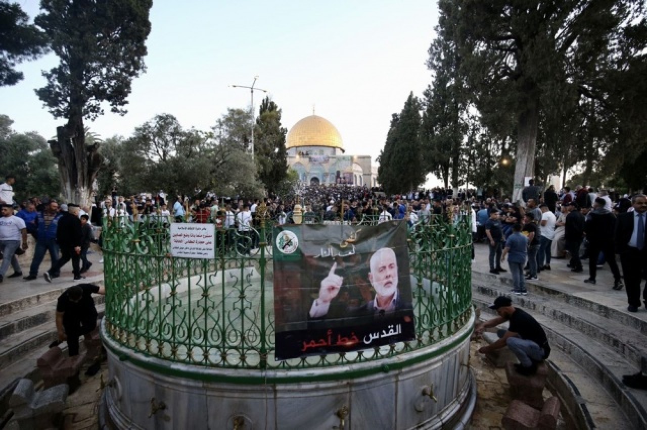 Mescid'i Aksa'da duygulandıran bayram namazı 10