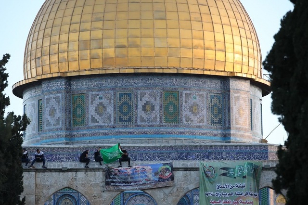 Mescid'i Aksa'da duygulandıran bayram namazı 9