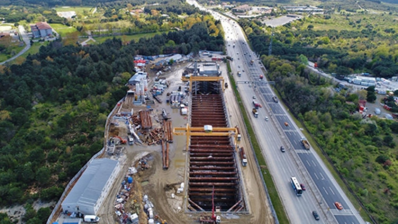 Beklenen metro geliyor... Havadan böyle görüntülendi