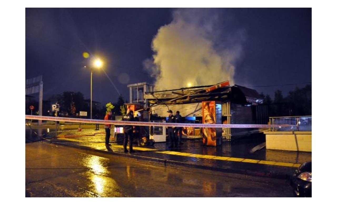 Ankara'da büfe yangını