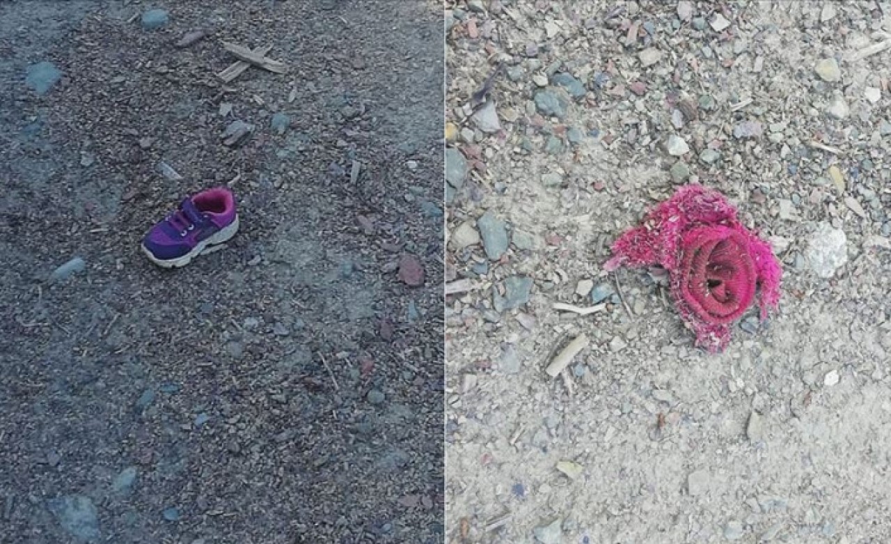 Ecrin'e ait olduğu düşünülen ayakkabı ve kıyafet parçaları inceleniyor