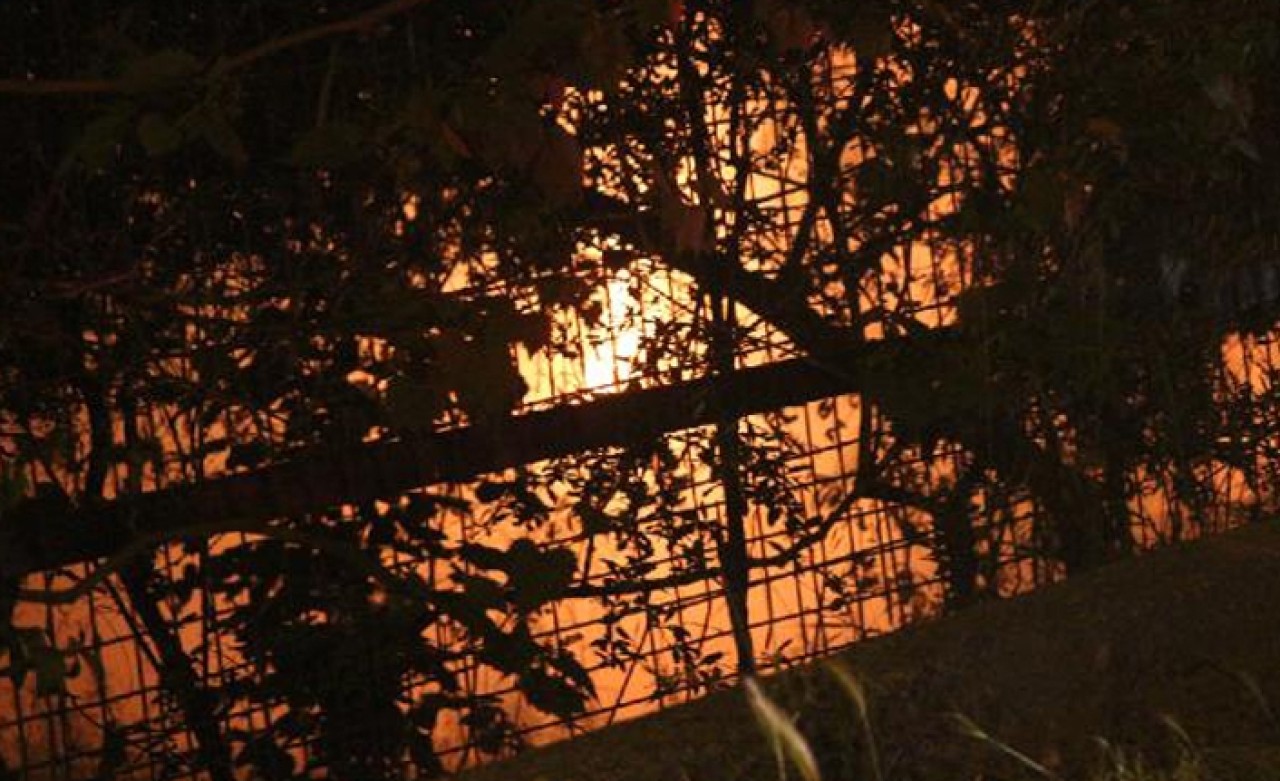 Ümraniye'de seramik atölyesi alev alev yandı