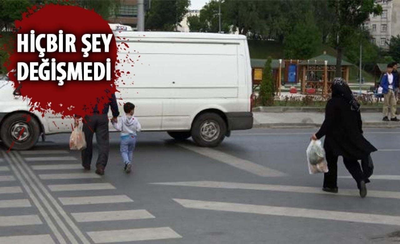 Yayalara tanınan önceliğe sürücüler alışamadı