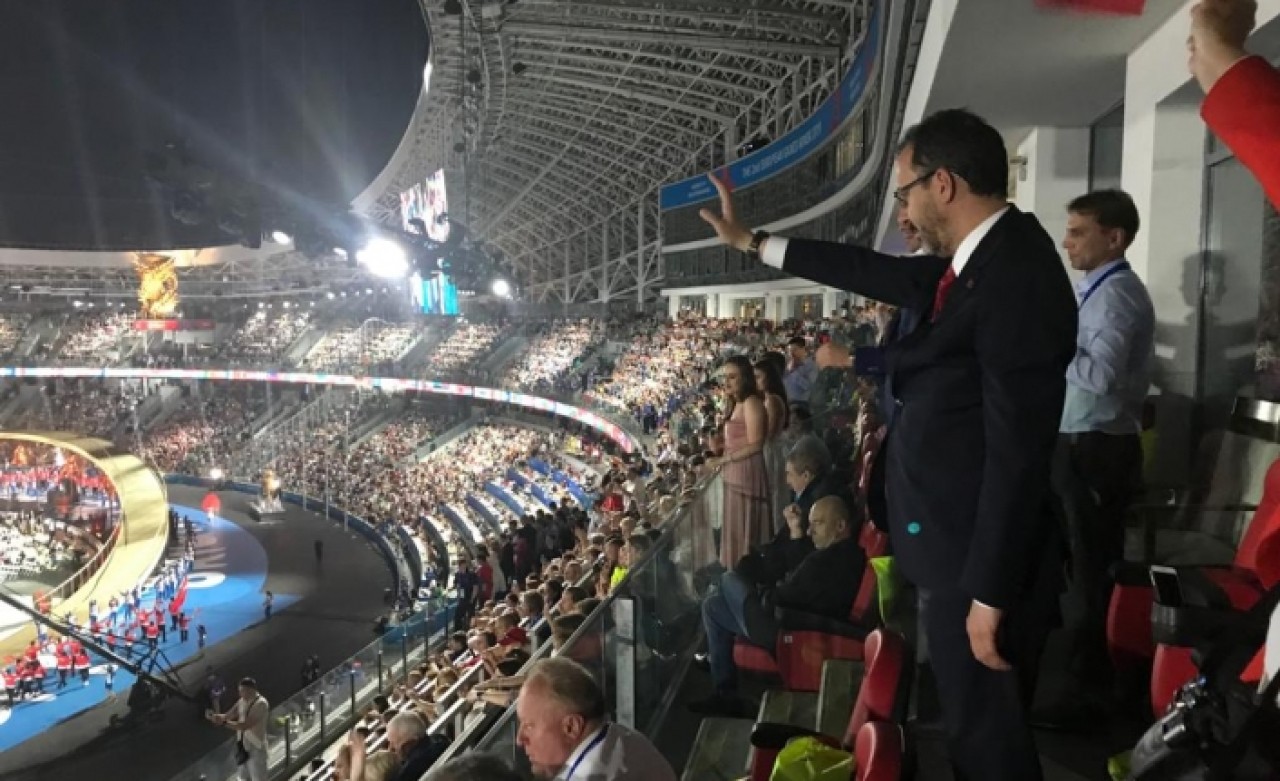 Bakan Kasapoğlu,  Avrupa Oyunları'nın açılışına katıldı