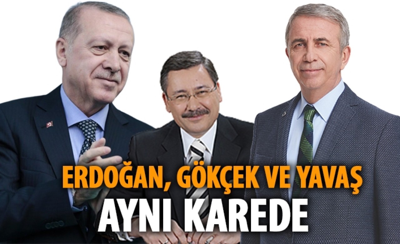 Cumhurbaşkanı Erdoğan,  Mansur Yavaş ve Melih Gökçek aynı kareye girdi