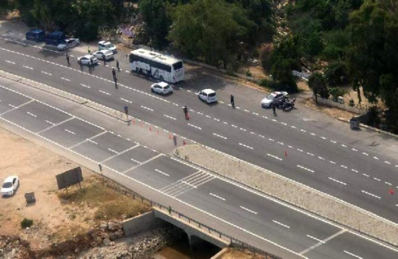 Mersin'de trafiğe havadan takip