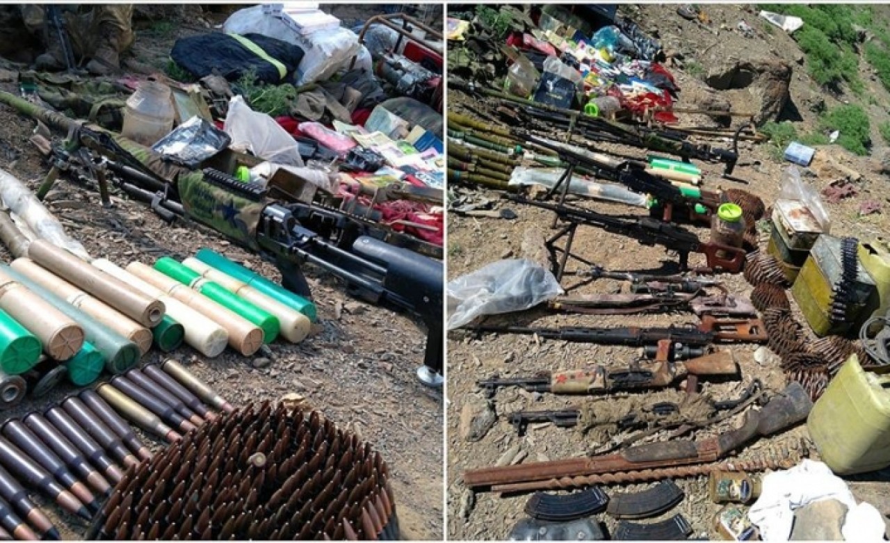 Pençe Harekatı'nda PKK'ya ait silah ve yaşam malzemesi ele geçirildi