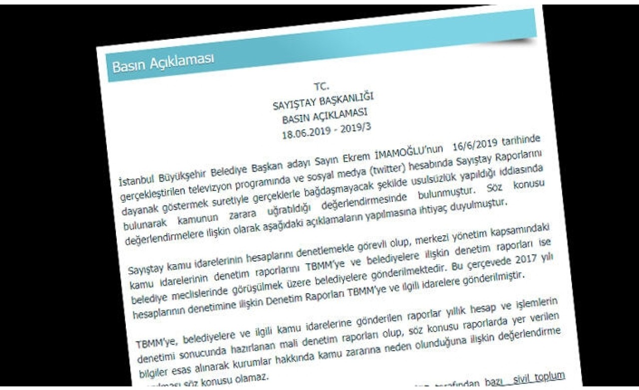 Sayıştay'dan yeni açıklama