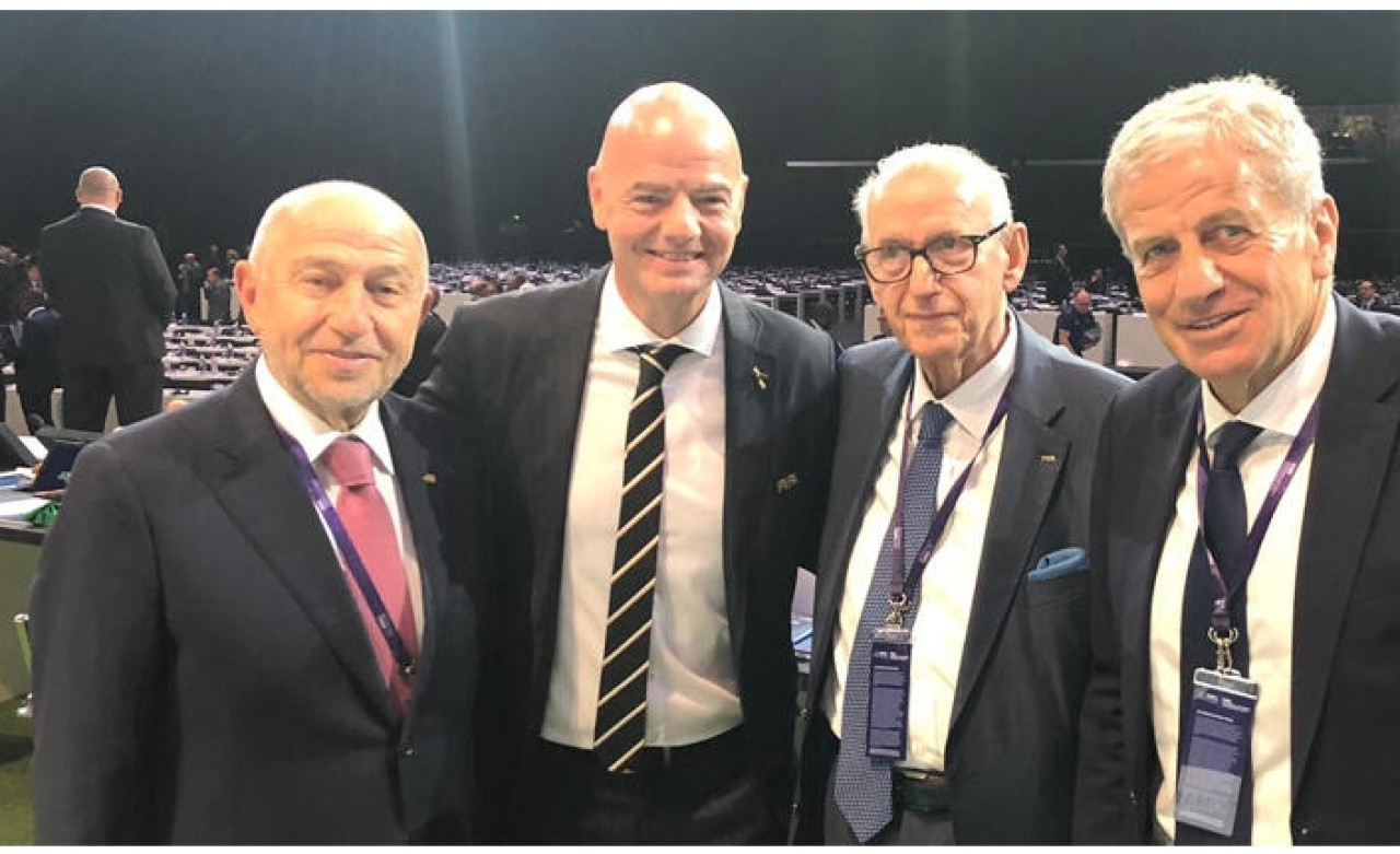 TFF Başkanı Nihat Özdemir,  Infantino'yu tebrik etti