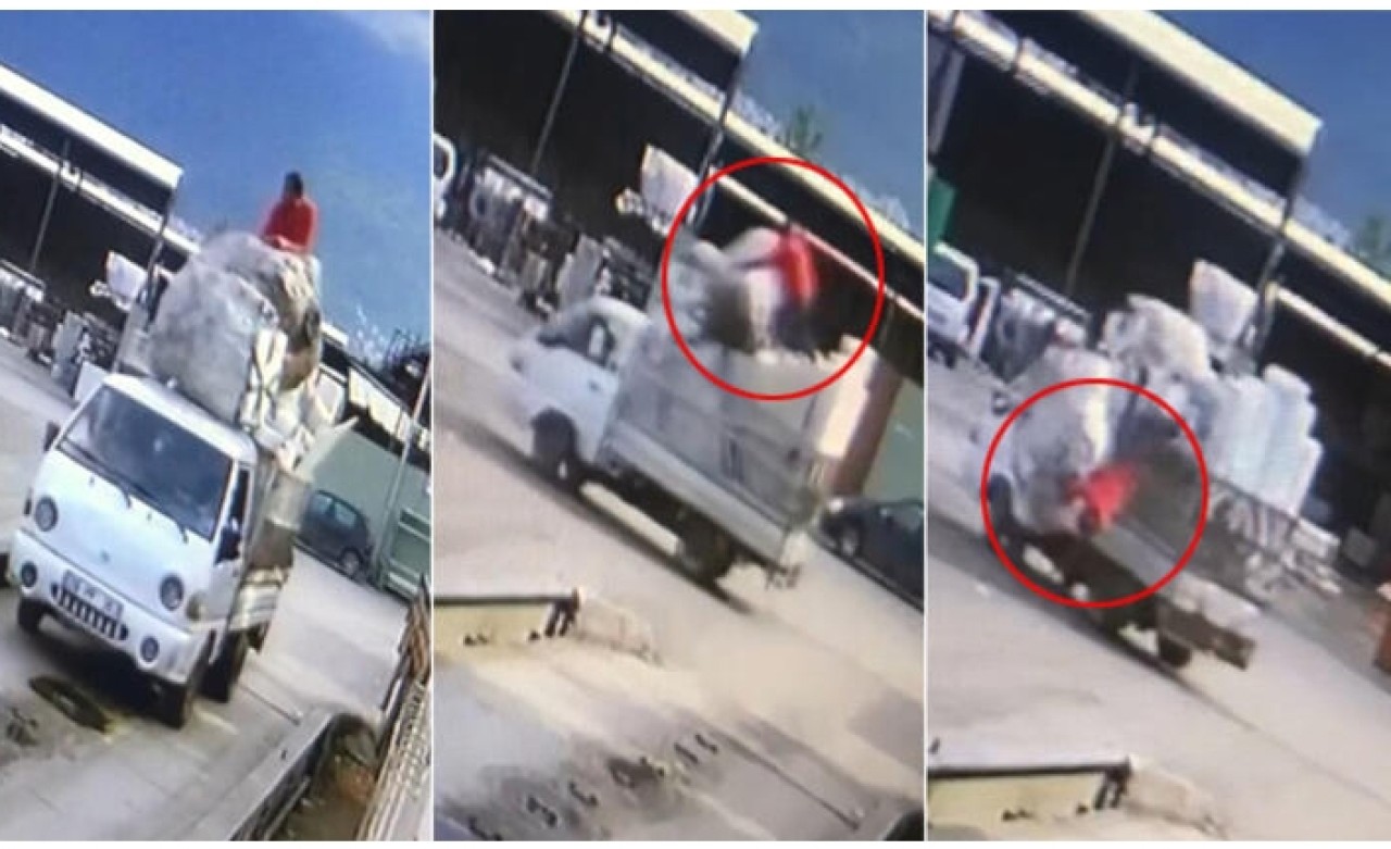 13 yaşındaki oğlunun kullandığı kamyonetten böyle düşmüştü... Acı haber geldi