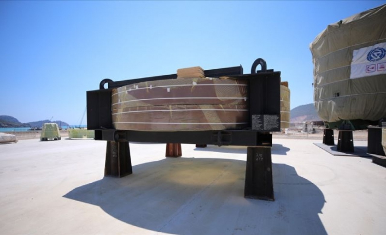 Akkuyu NGS'nin ilk büyük boyutlu ekipmanı sahaya ulaştı