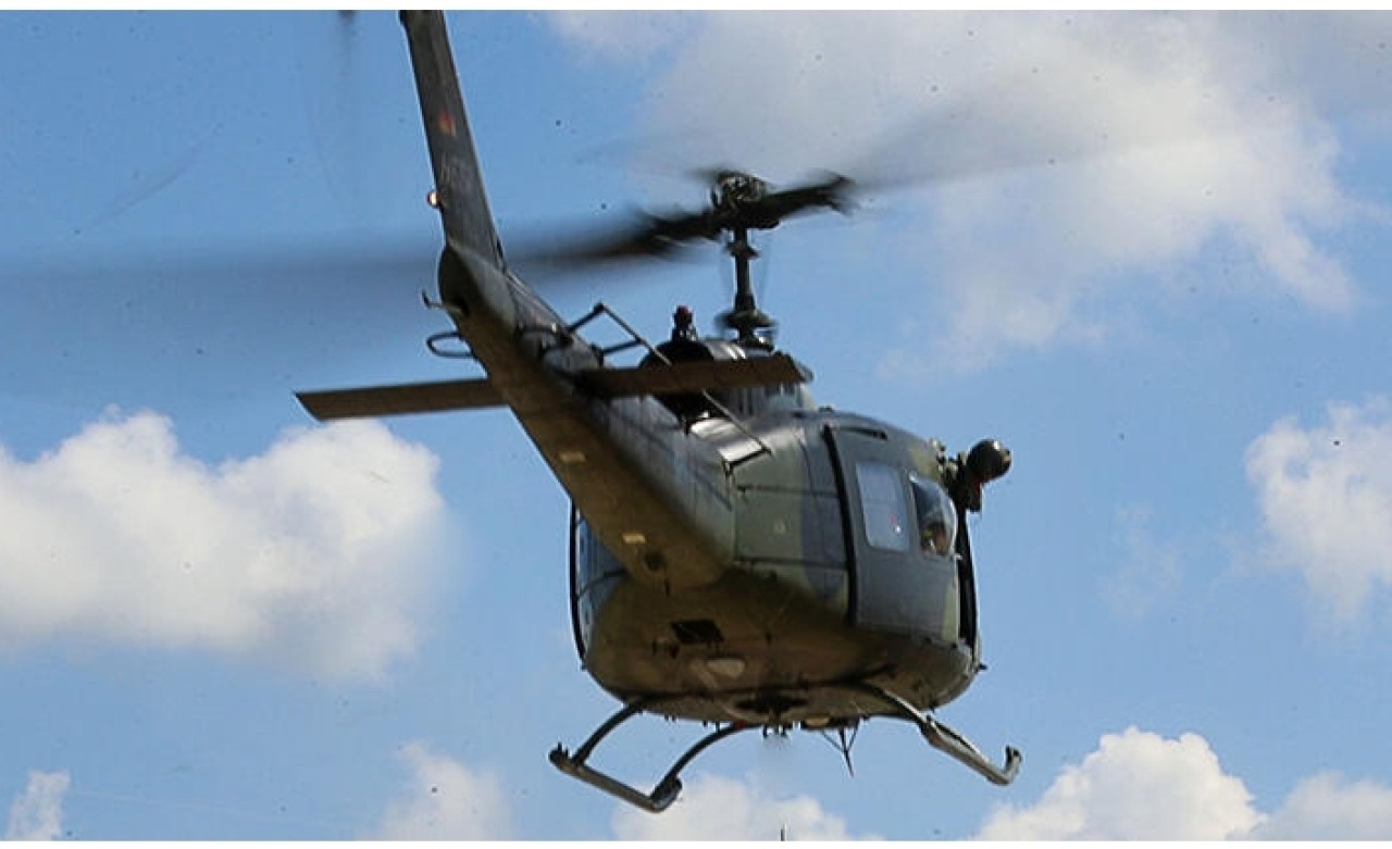 Almanya'da askeri helikopter düştü