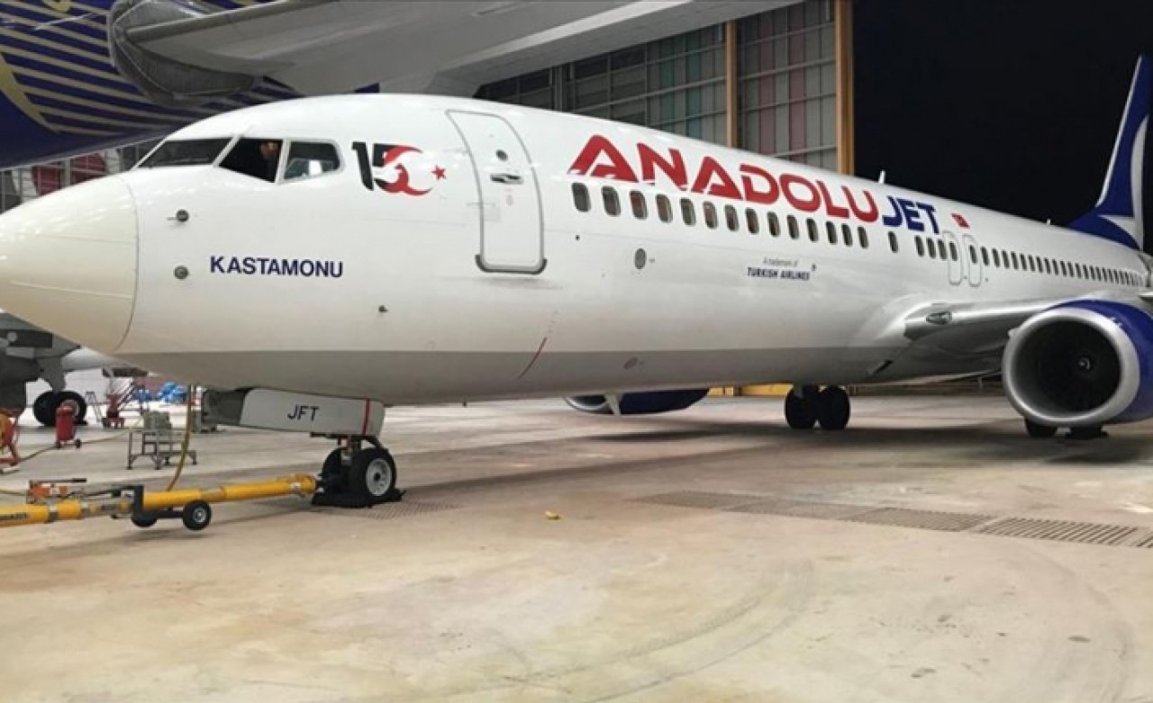 AnadoluJet uçağına '15 Temmuz' logosu