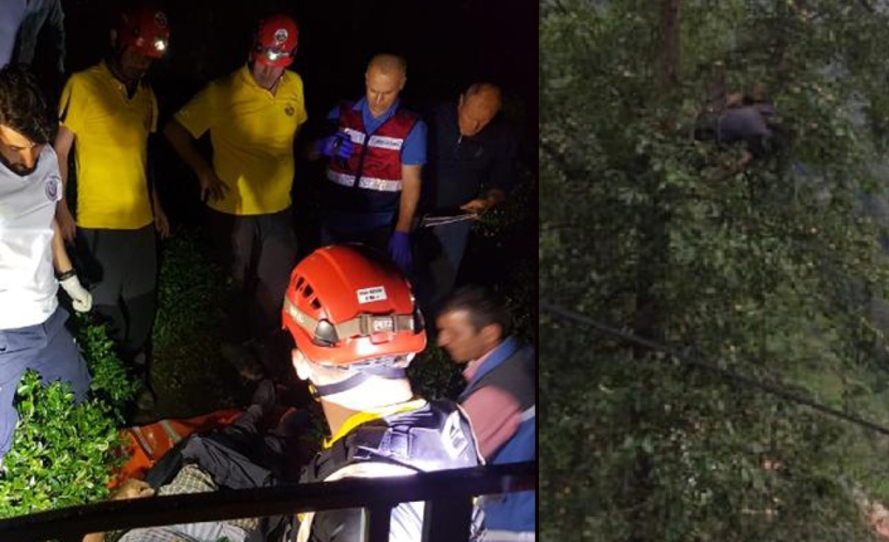 Çıktığı ağaçta bu şekilde ölü bulundu