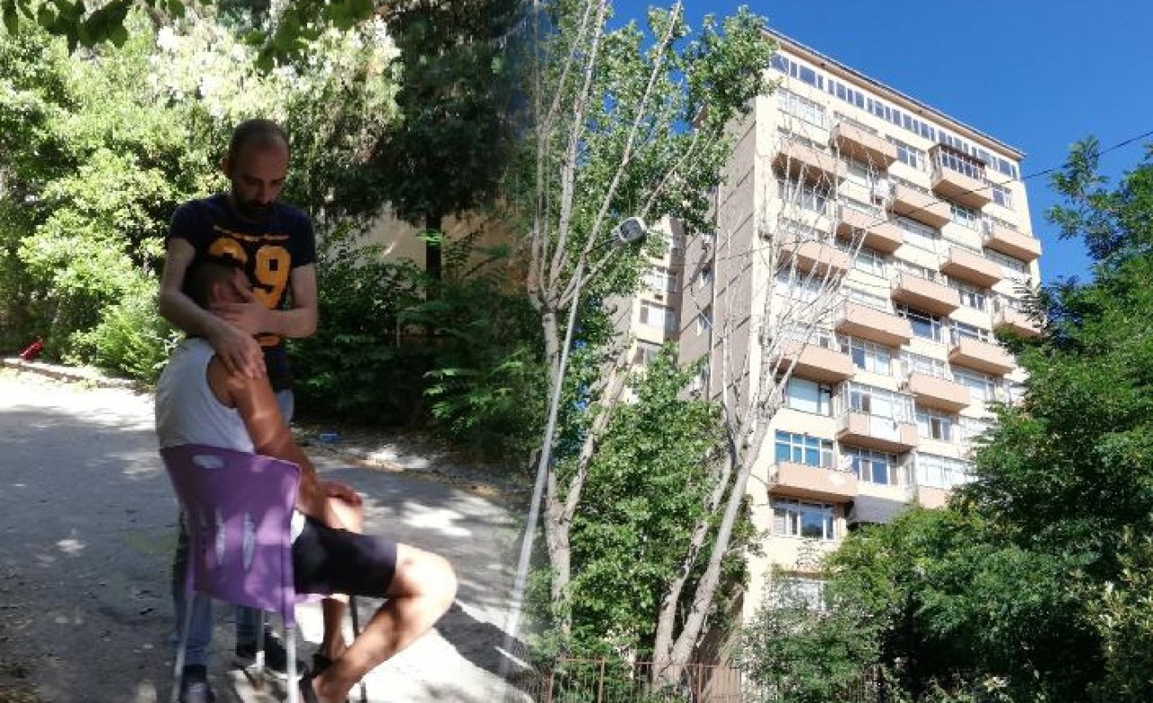 Kardeşini öyle görünce yıkıldı...