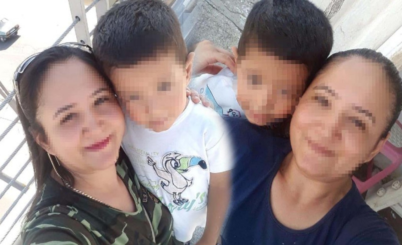 Çocuklarından birini odaya kilitledi,  diğerini yanına alarak evi terk etti