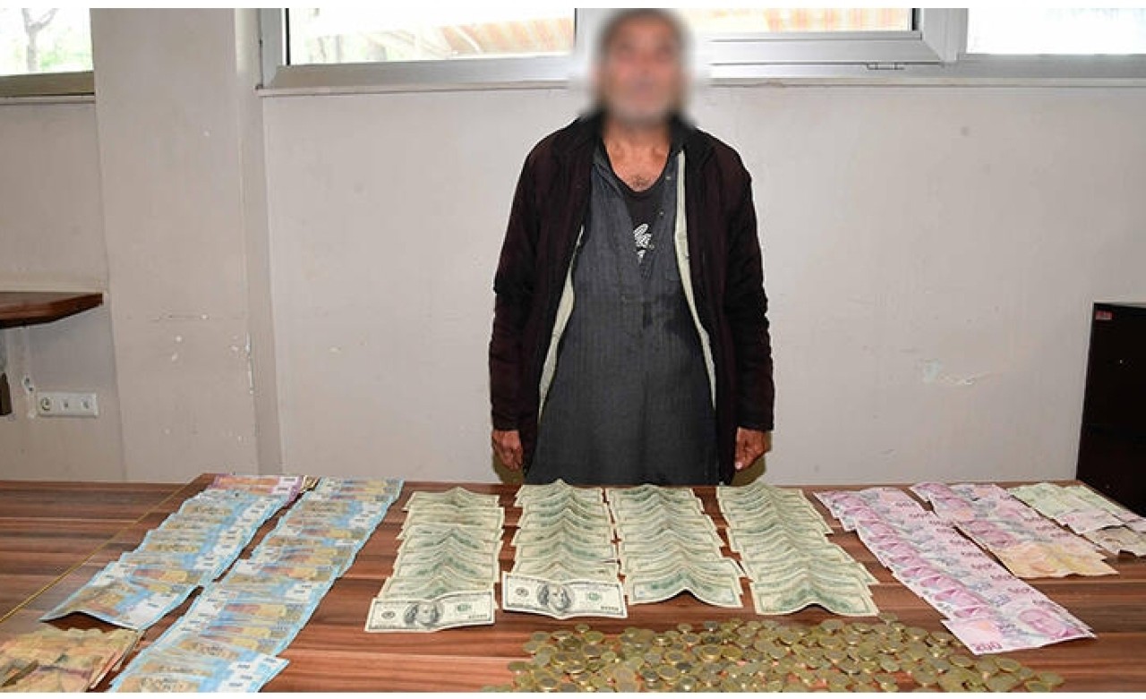 Dilencinin üzerinden servet çıktı