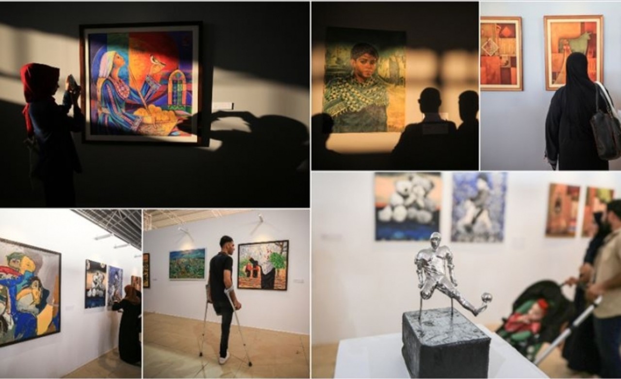 Gazze'de işgalin acılarını anlatan modern sanat sergisi