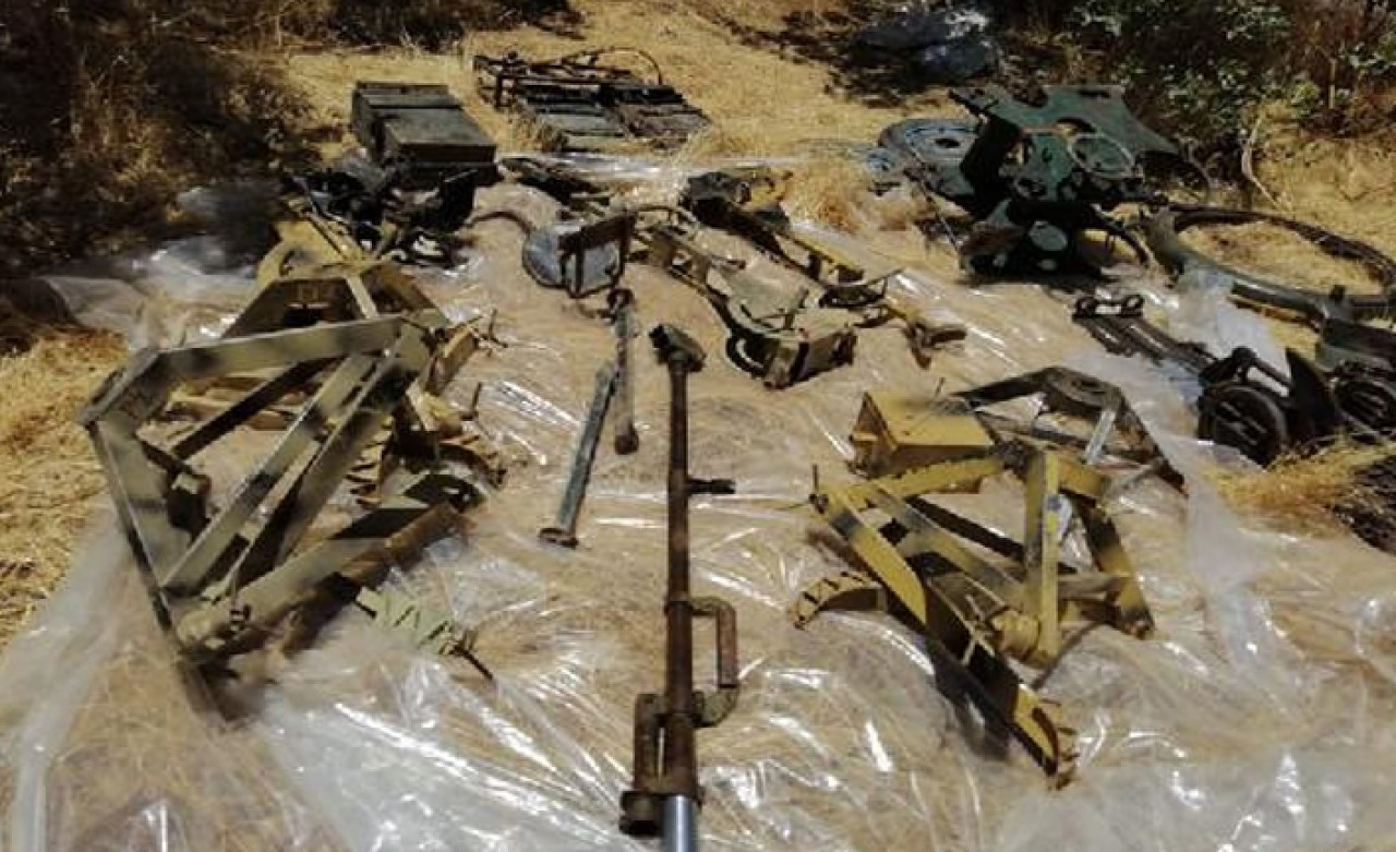 Irak'ın kuzeyinde PKK'ya ait mühimmat ele geçirildi