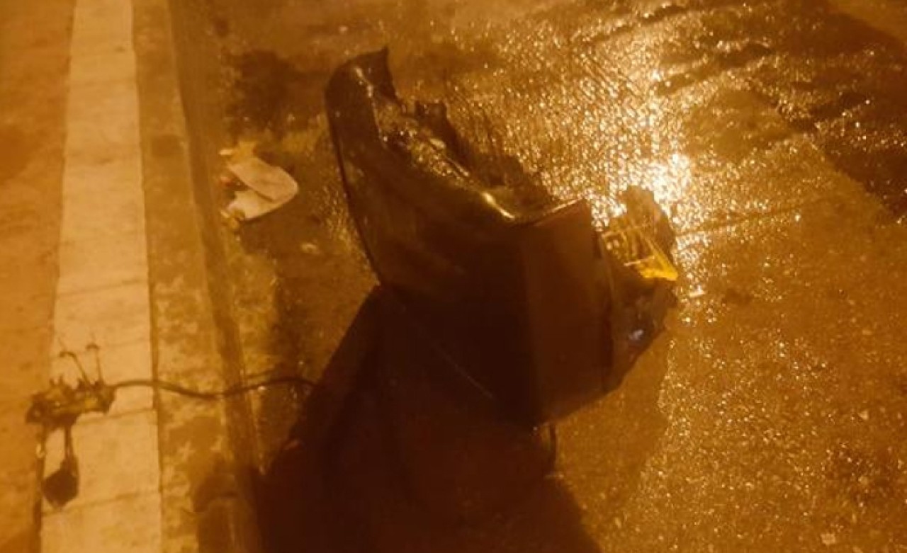 İzledikleri televizyon patladı