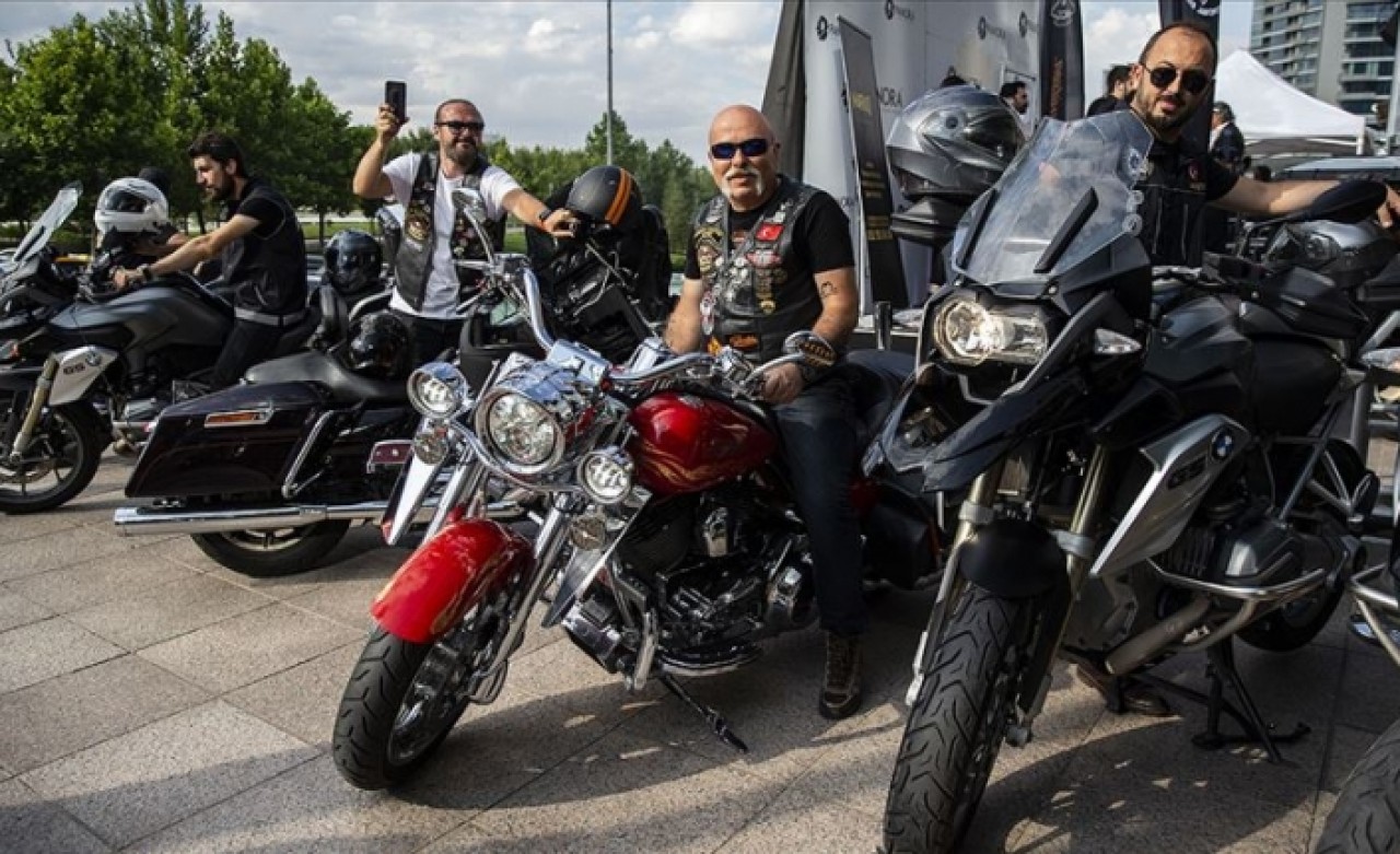 Motosiklet tutkunları 'uyuşturucuyla mücadele' için toplandı