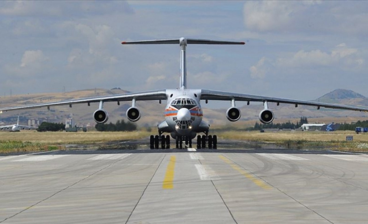 S-400 sevkiyatı kapsamında 7. uçak Mürted'e indi