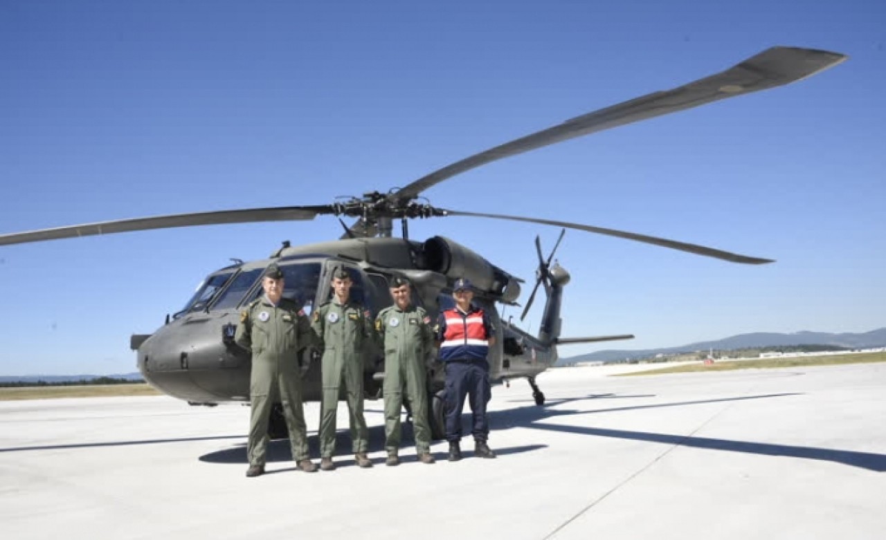 Skorsky ile trafik denetimi