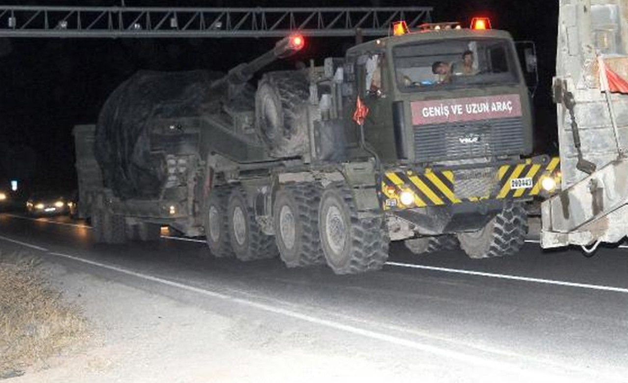 Suriye sınırına askeri sevkiyat