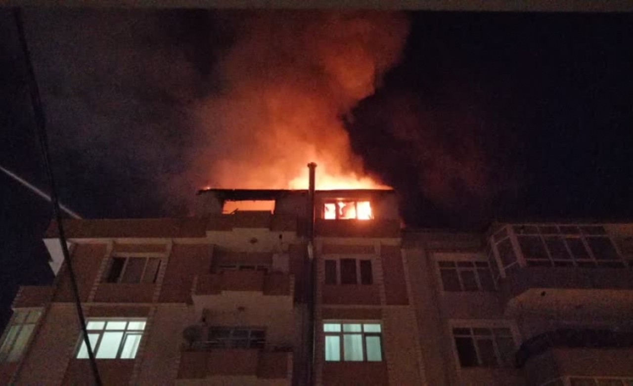 Tekirdağ'da korkutan yangın