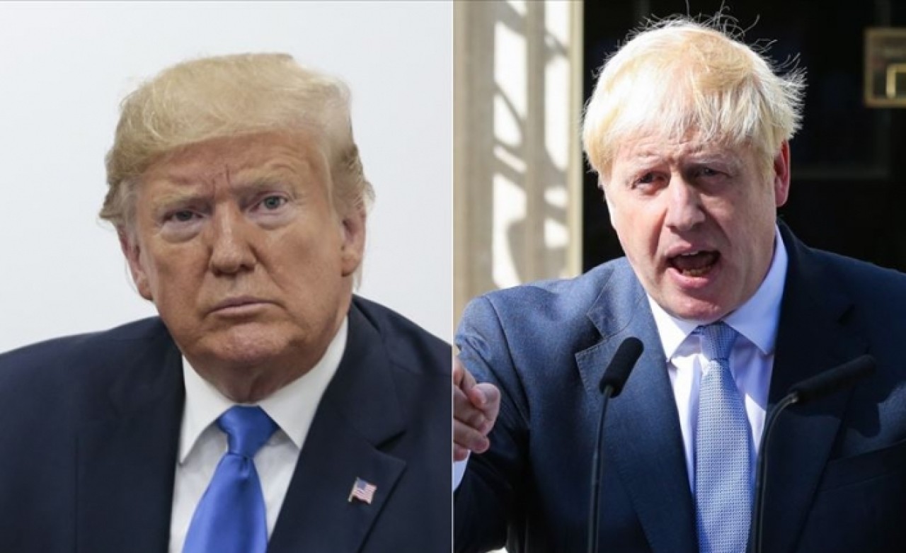 Trump ile Johnson ABD-İngiltere ilişkilerini görüştü