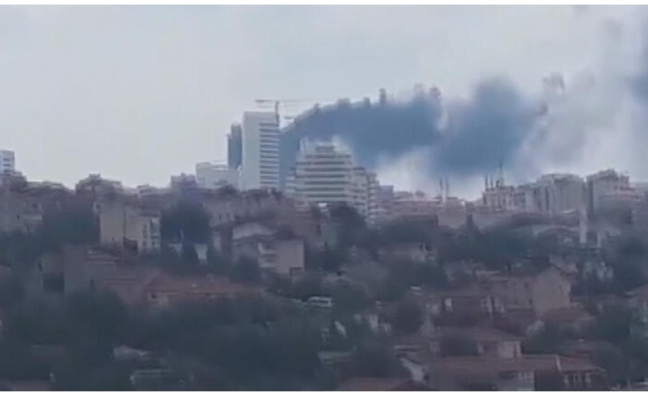 Ümraniye'de 29 katlı binada yangın