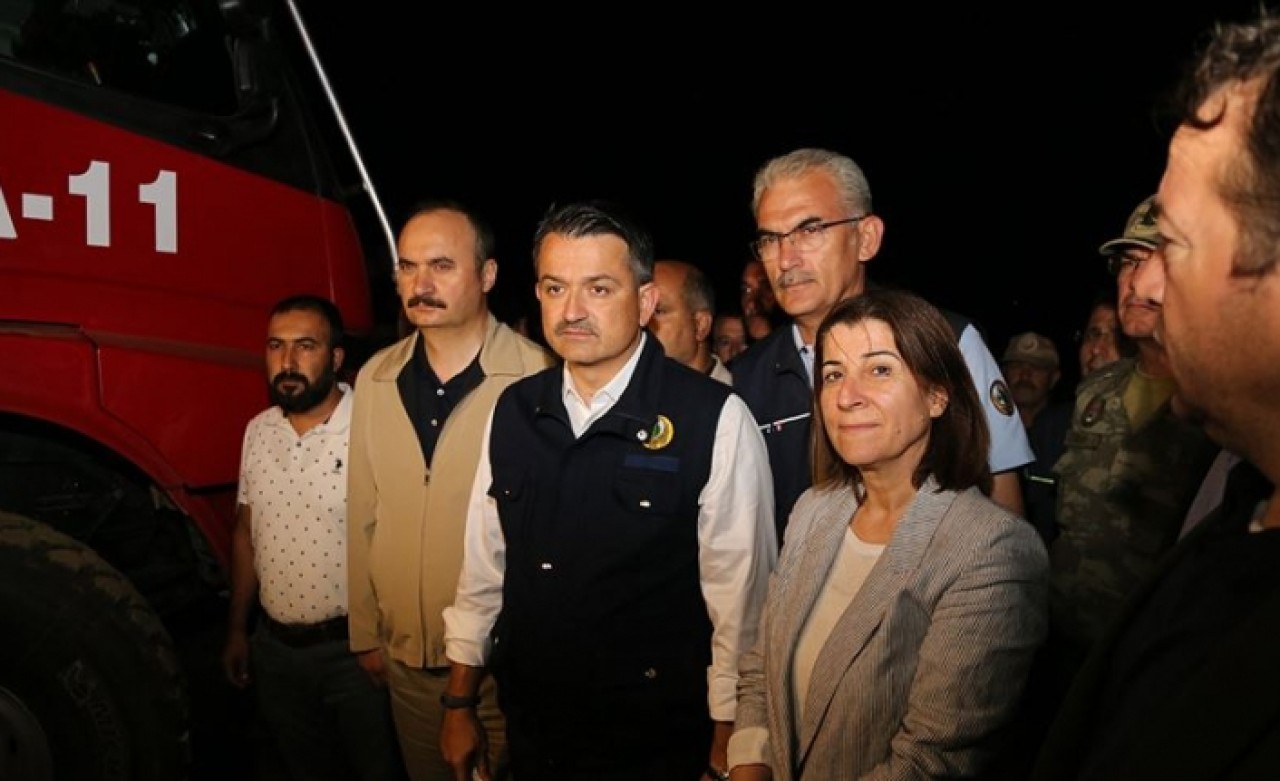 Bakan Pakdemirli: 'Yangın çok kuvvvetle kontrol altında'