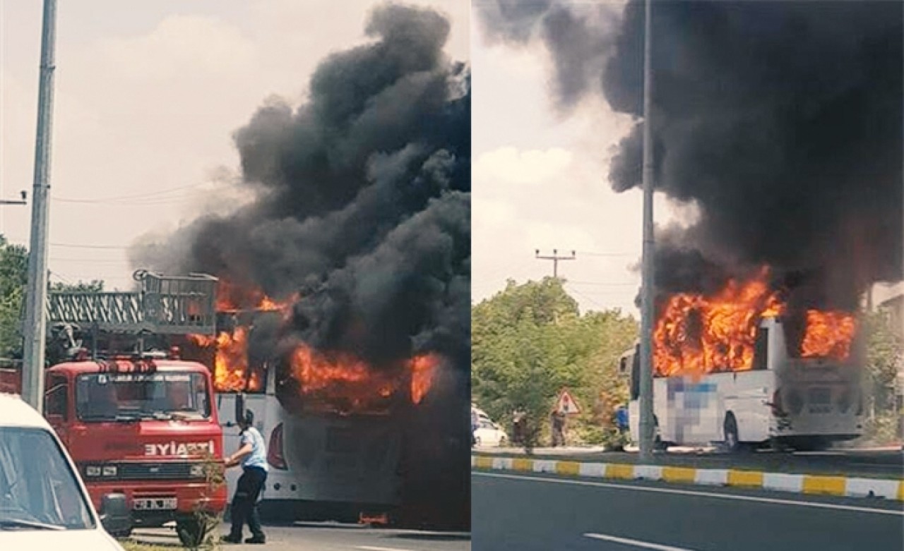 Balıkesir'de yolcu otobüsü alev aldı! Ölü ve yaralılar var