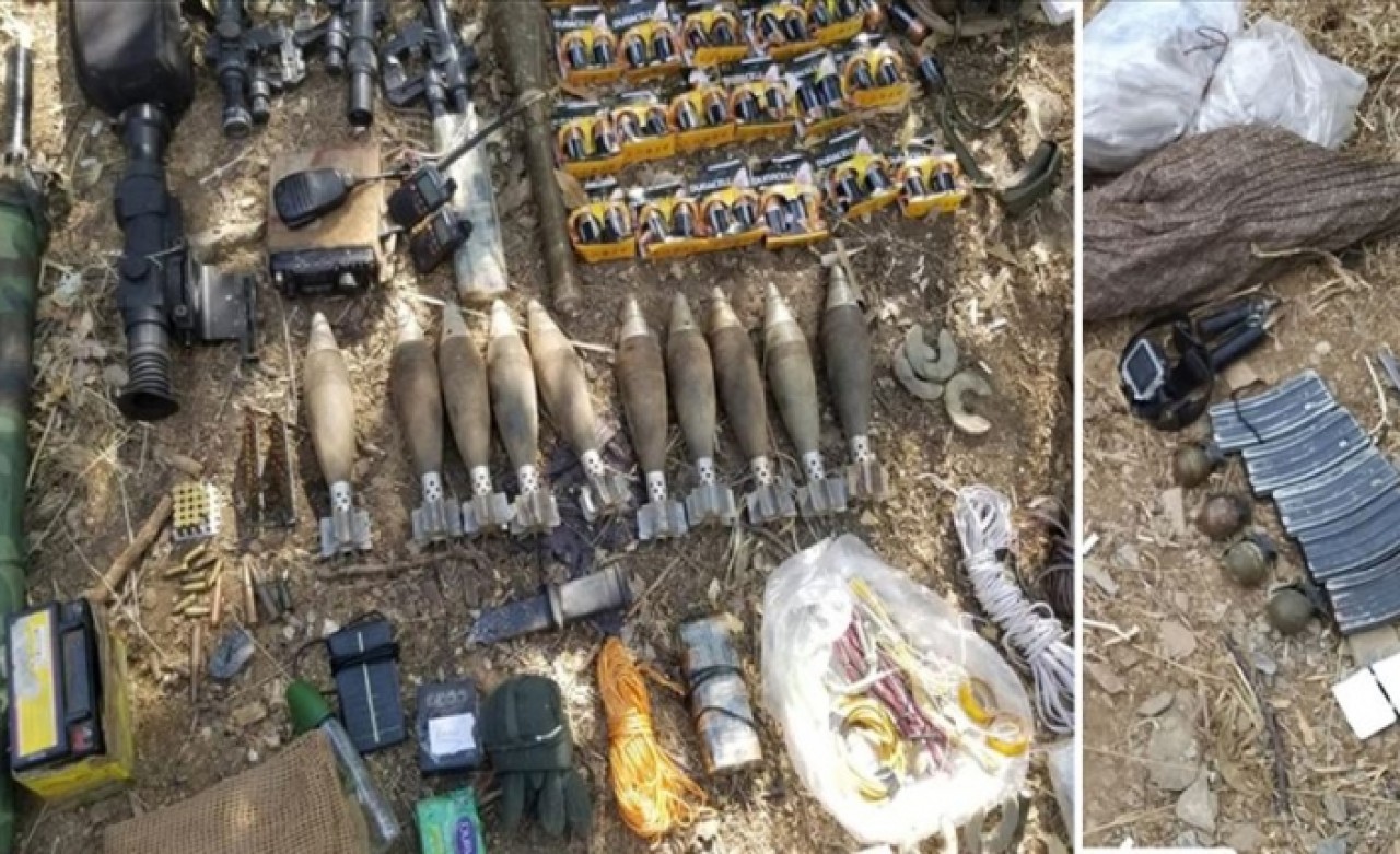 Pençe Harekatı'nda ele geçirilen mühimmat imha edildi