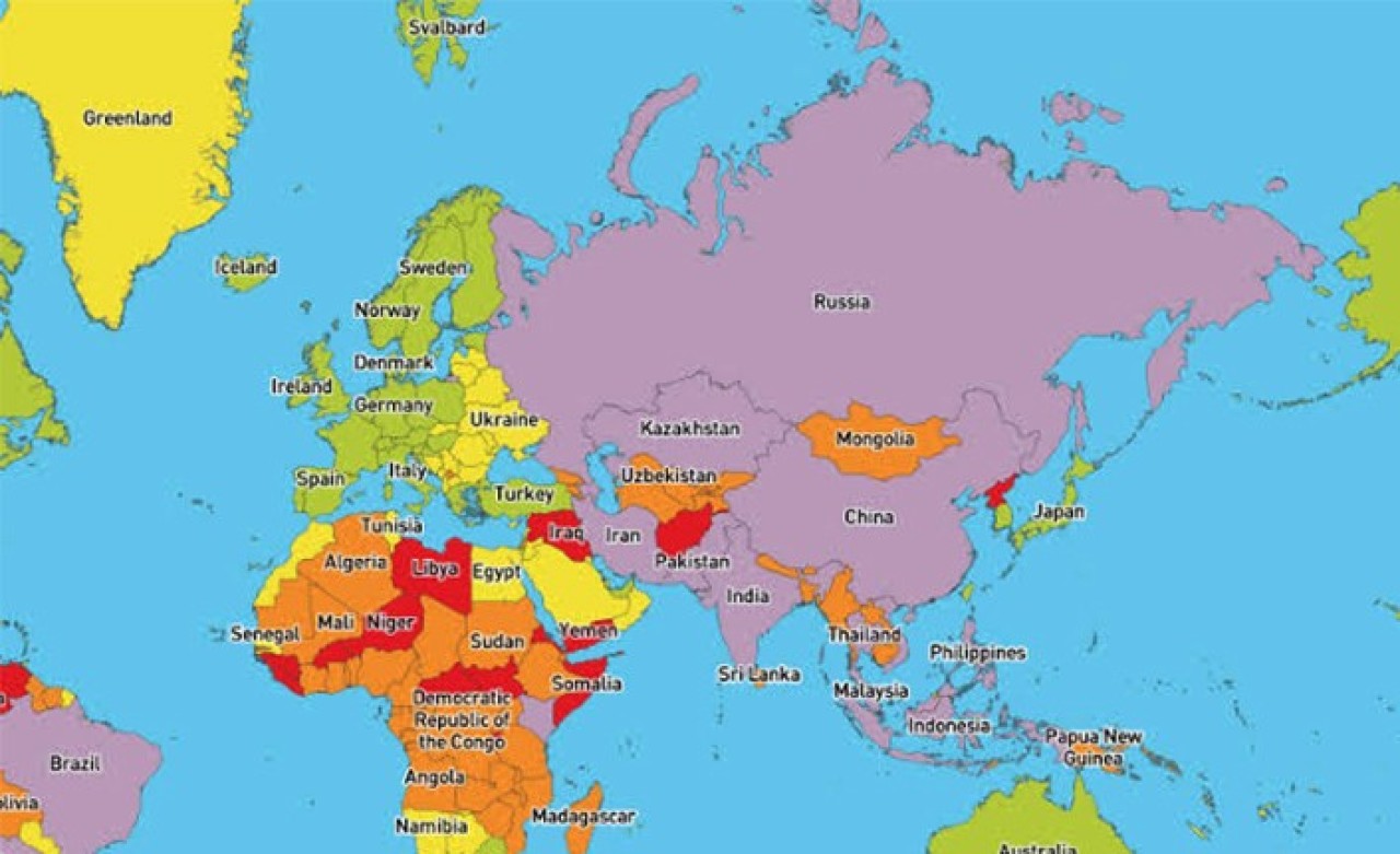 Seyahat Açısından En Tehlikeli Ülkeler Belli Oldu!