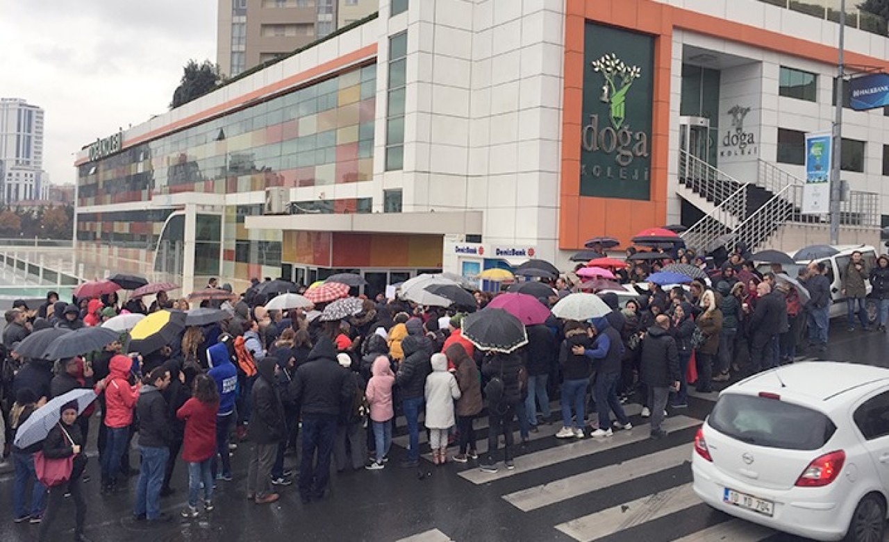 Doğa Koleji'nden Açıklama Gelmeyince Protesto Başladı!