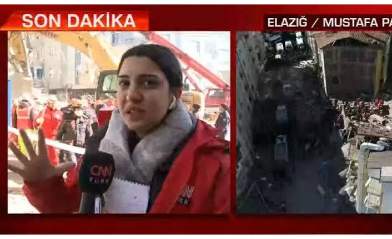 CNN Türk Muhabiri Fulya Öztürk Enkaz Çalışmaları Sırasında Gözyaşlarına Boğuldu!